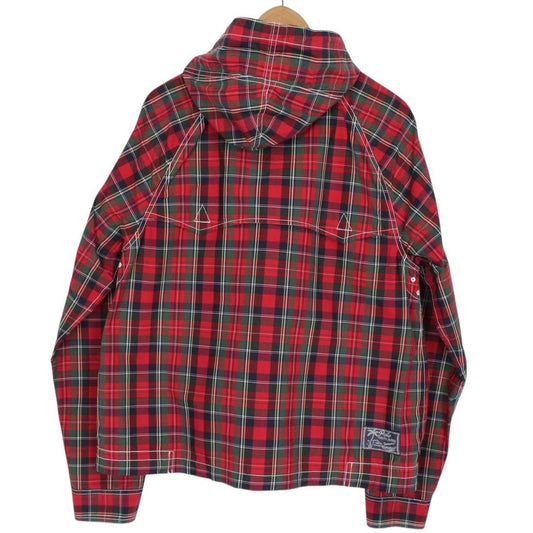 Vintage 90s Ralph Lauren Multicoloured Tartan Check Hooded Cotton Jacket