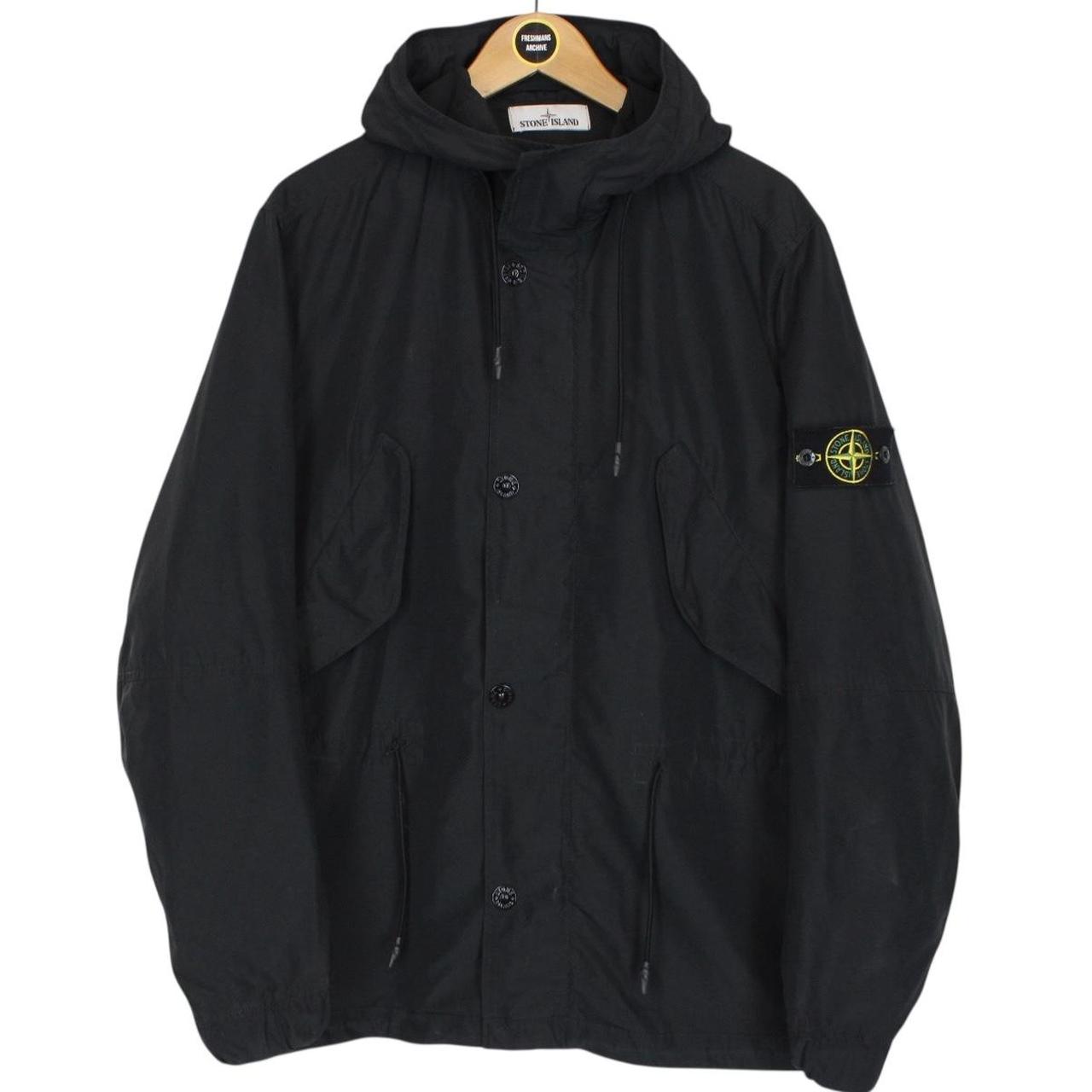 Stone Island SS 2018 Navy Blue Micro Reps Nylon Hooded Jacket