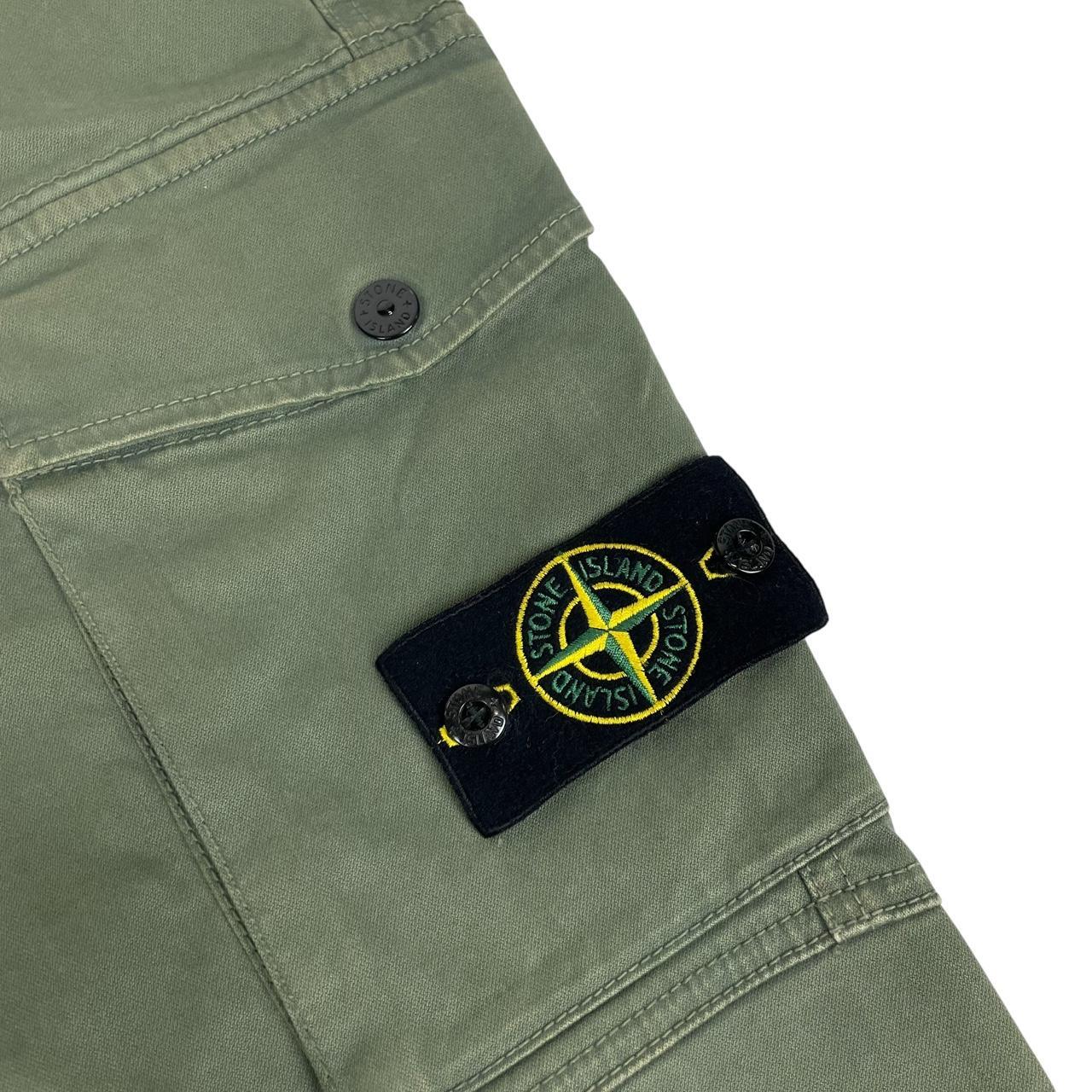 Stone Island AW 2020 Green Slim Fit Cargo Trousers