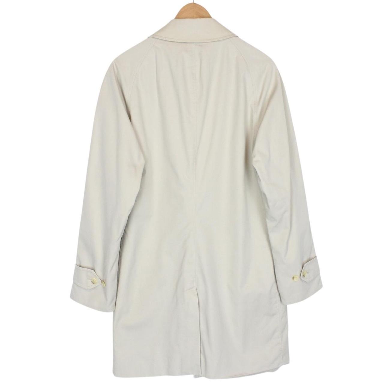 Vintage 90s Burberry Beige Single Breasted Trench Coat