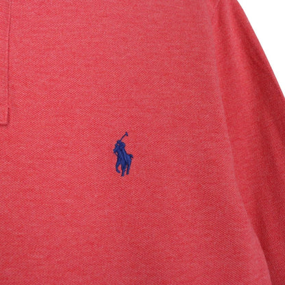 Polo Ralph Lauren Red Long Sleeve Cotton Polo Shirt