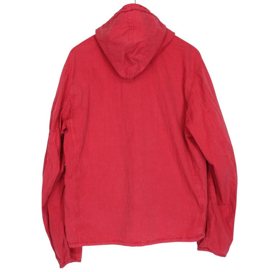 CP Company Red Full Zip Lens Hooded Jacket