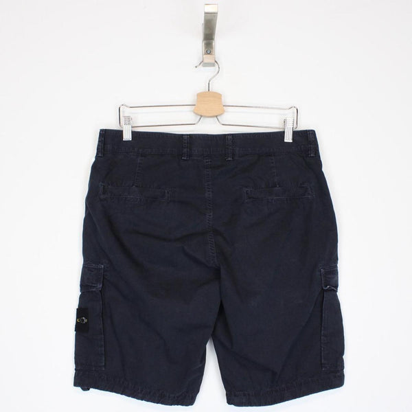 Stone Island SS 2016 Black Bermuda Cotton Cargo Shorts