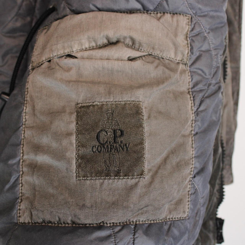 CP Company Khaki Green Nyber Quilted Field Jacket