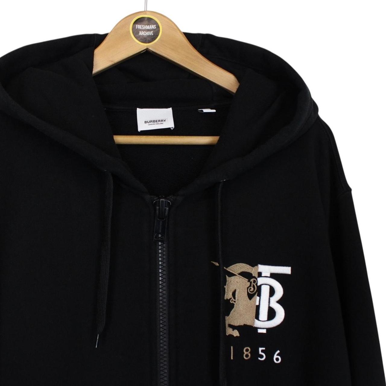 Burberry Black TB Full Zip Stockley Hoodie Jumper