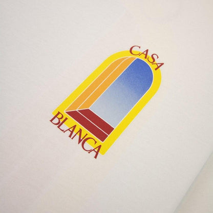 Casablanca White and Multicoloured L’Arche De Jour Graphic Short Sleeve T-Shirt