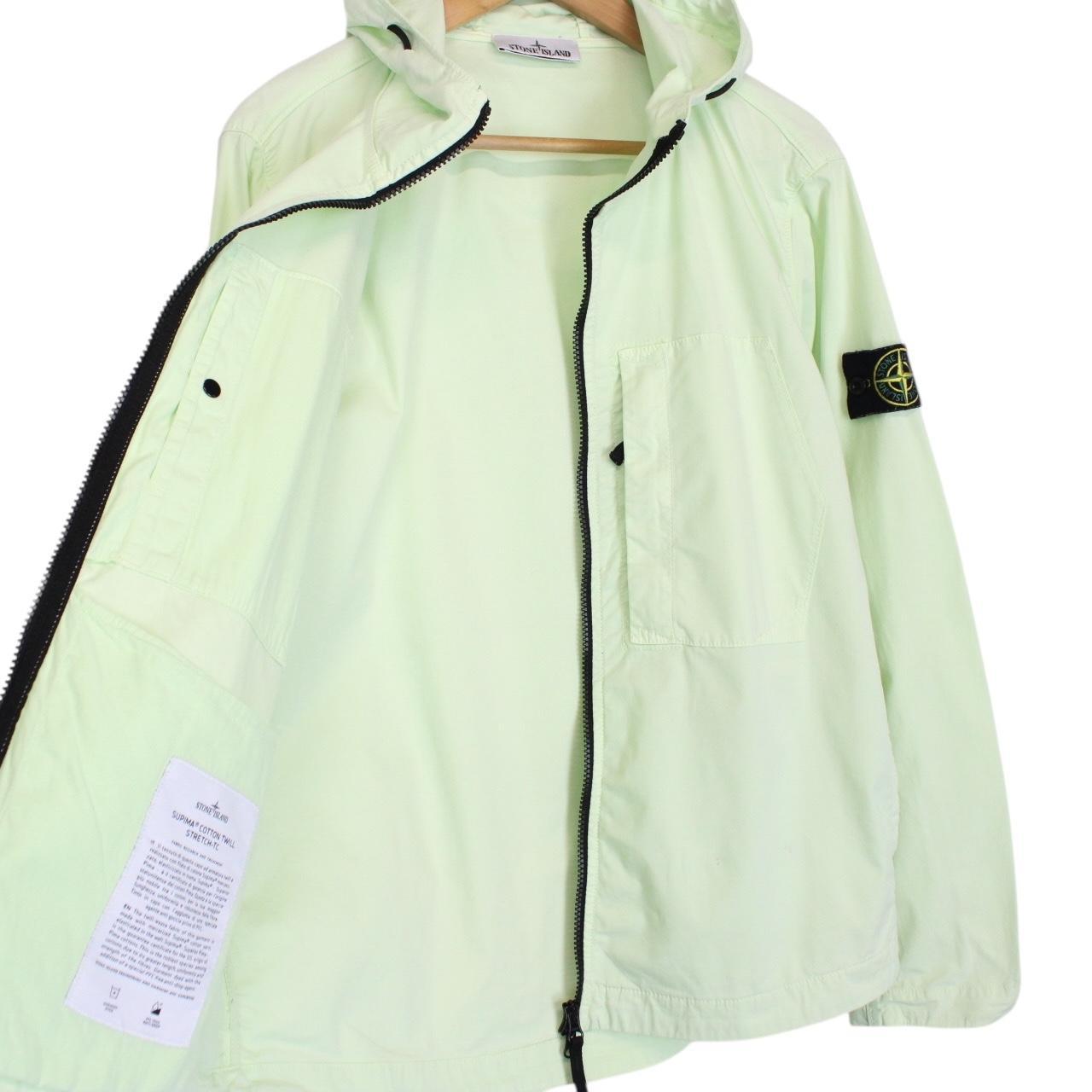 Stone Island SS 2023 Green Supima Cotton Twill Stretch-TC Jacket