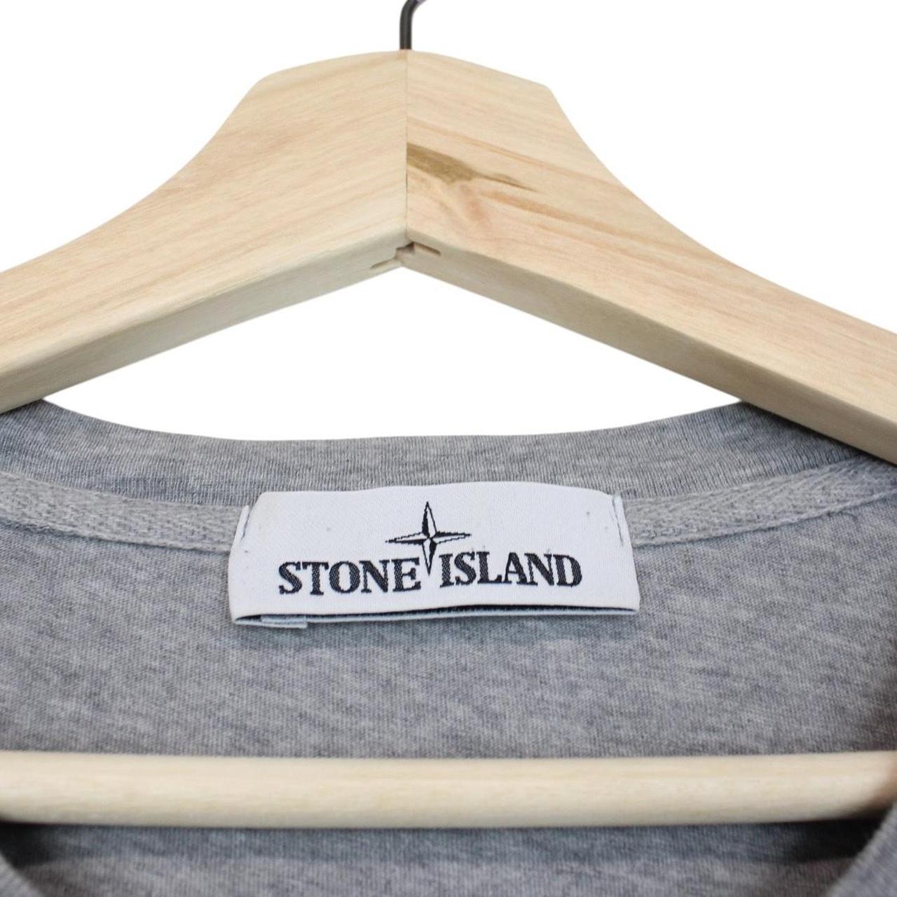 Stone Island SS 2017 Grey Long Sleeve Compass T-Shirt