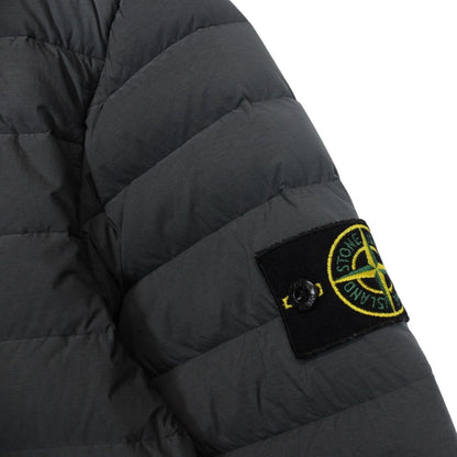 Stone Island AW 2019 Grey Loom Woven Chambers Stretch Nylon TC Down Jacket