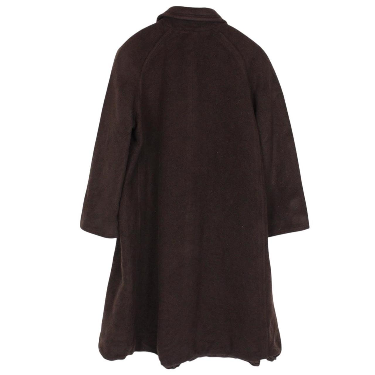 Vintage 90s Yves Saint Laurent Brown Cashgora Wool Coat