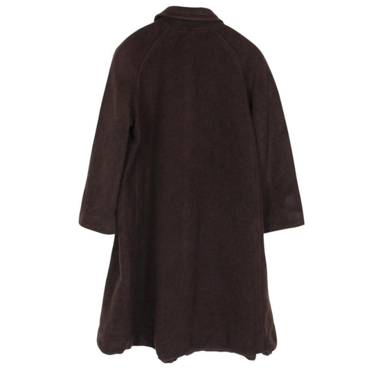 Vintage 90s Yves Saint Laurent Brown Cashgora Wool Coat