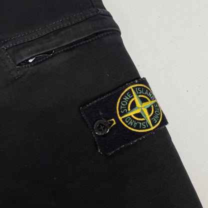 Stone Island AW 2020 Black Skinny Fit Cargo Trousers