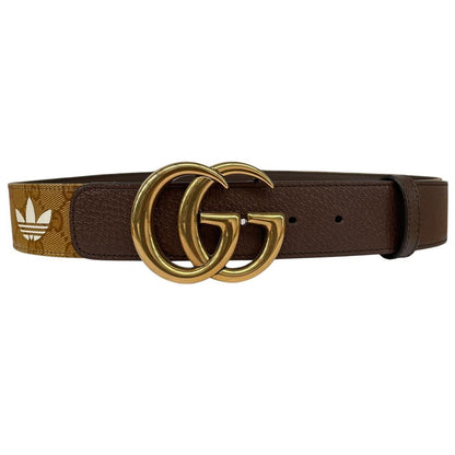 Gucci x Adidas GG Marmont Supreme Leather Belt with GG Buckle