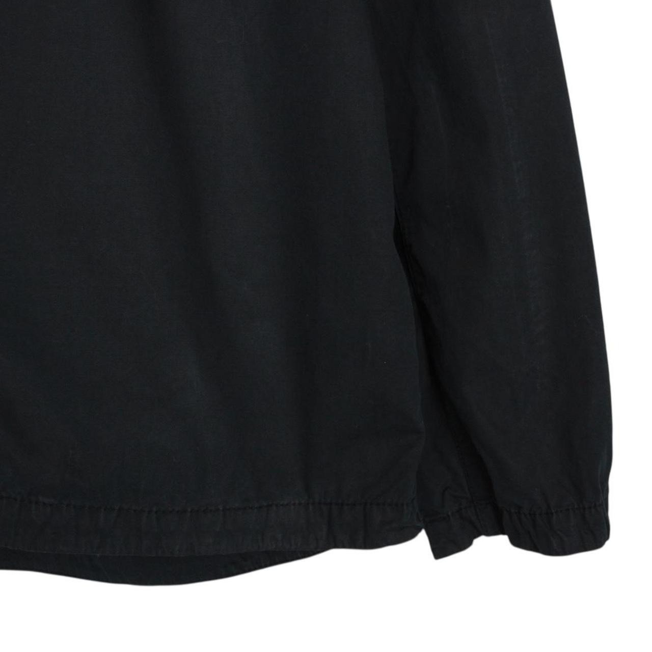 Stone Island SS 2022 Black Full Zip Cotton Overshirt Jacket