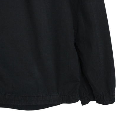 Stone Island SS 2022 Black Full Zip Cotton Overshirt Jacket