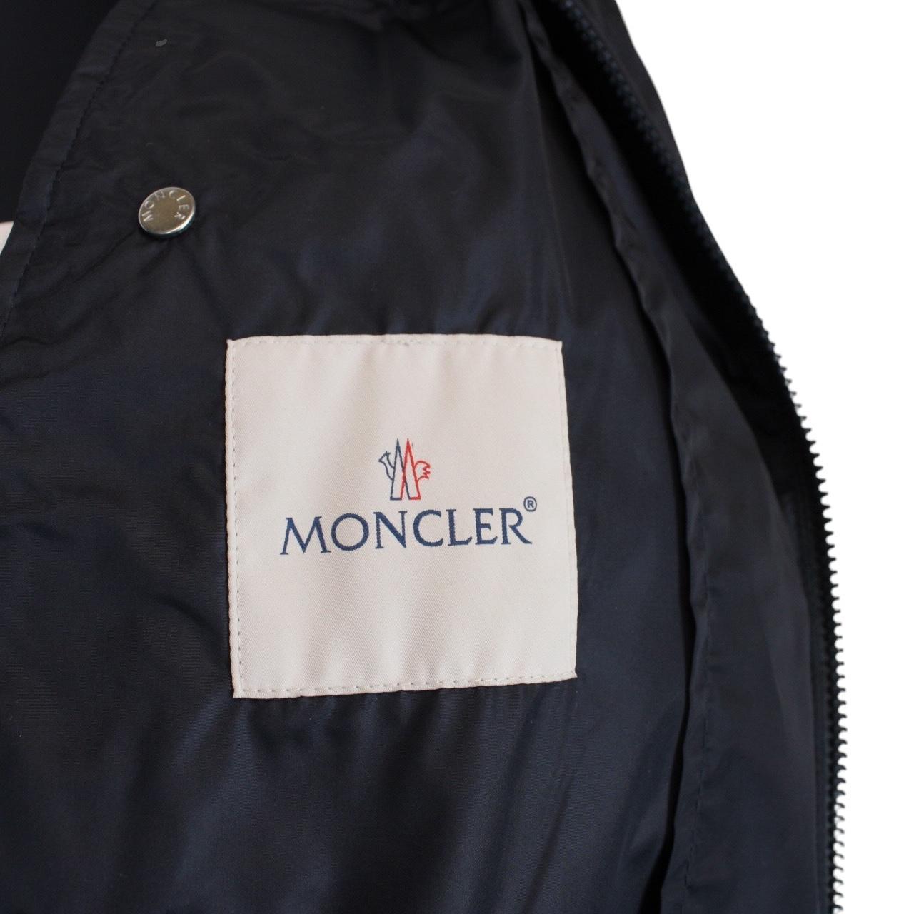 Moncler Grimpeurs Navy Blue Full Zip Nylon Windbreaker Jacket