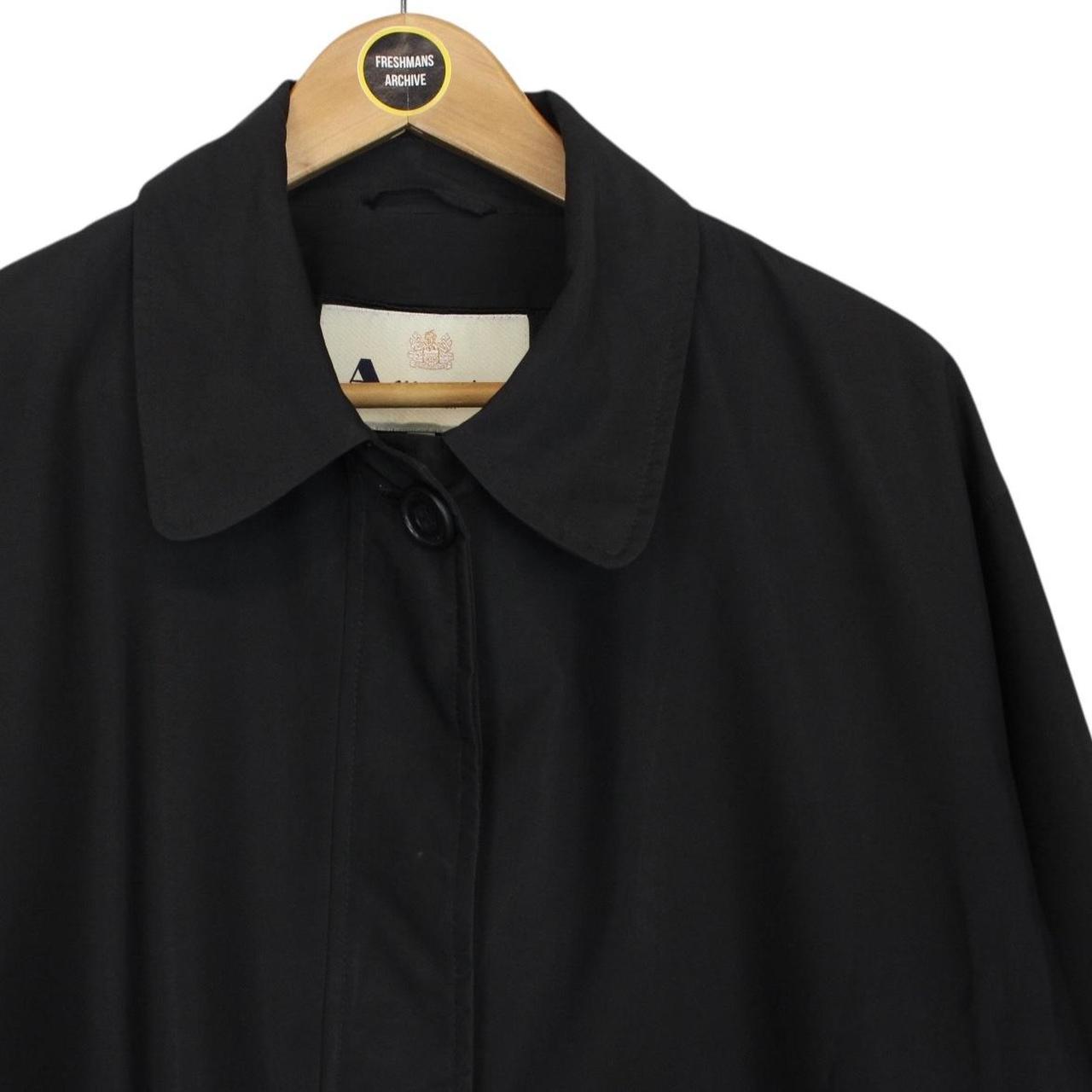 Aquascutum Black Button Up Coat