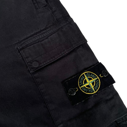 Stone Island AW 2022 Black RE-T Fit Cargo Trousers