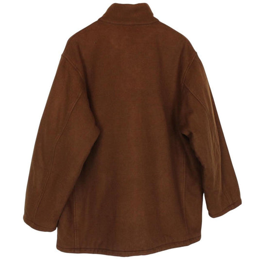 Vintage 90s Burberry Brown Cashmere Wool Blend Coat