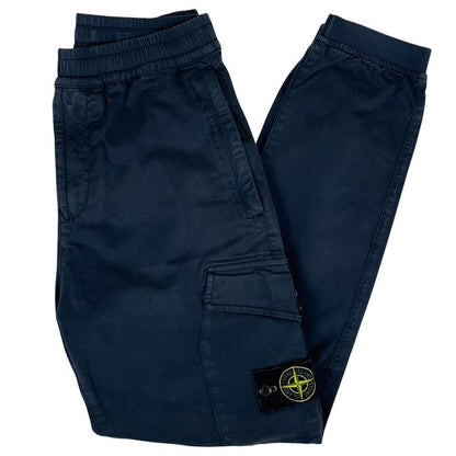 Stone Island AW 2020 Navy Blue RE-T Fit Cargo Trousers