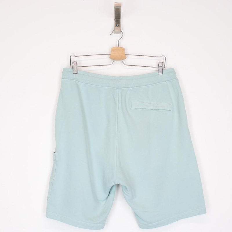 Stone Island SS 2022 Light Blue Cotton Jogger Shorts