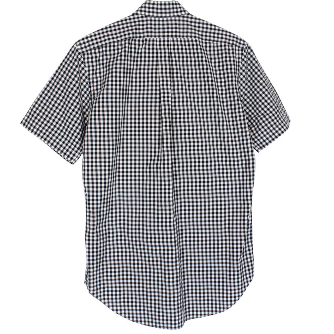 Polo Ralph Lauren Black and White Gingham Check Short Sleeve Cotton Shirt