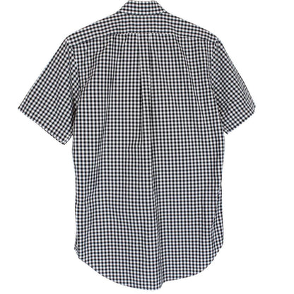 Polo Ralph Lauren Black and White Gingham Check Short Sleeve Cotton Shirt