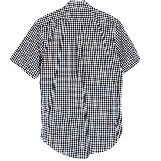 Polo Ralph Lauren Black and White Gingham Check Short Sleeve Cotton Shirt
