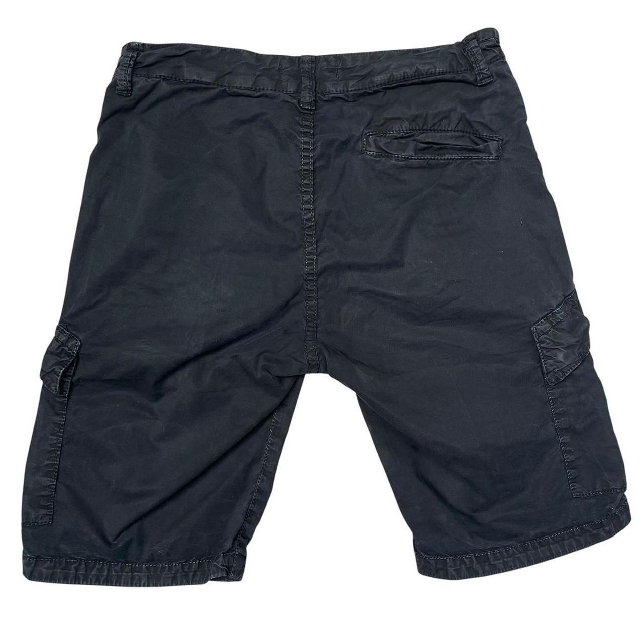 Stone Island SS 2020 Black Cotton Cargo Shorts