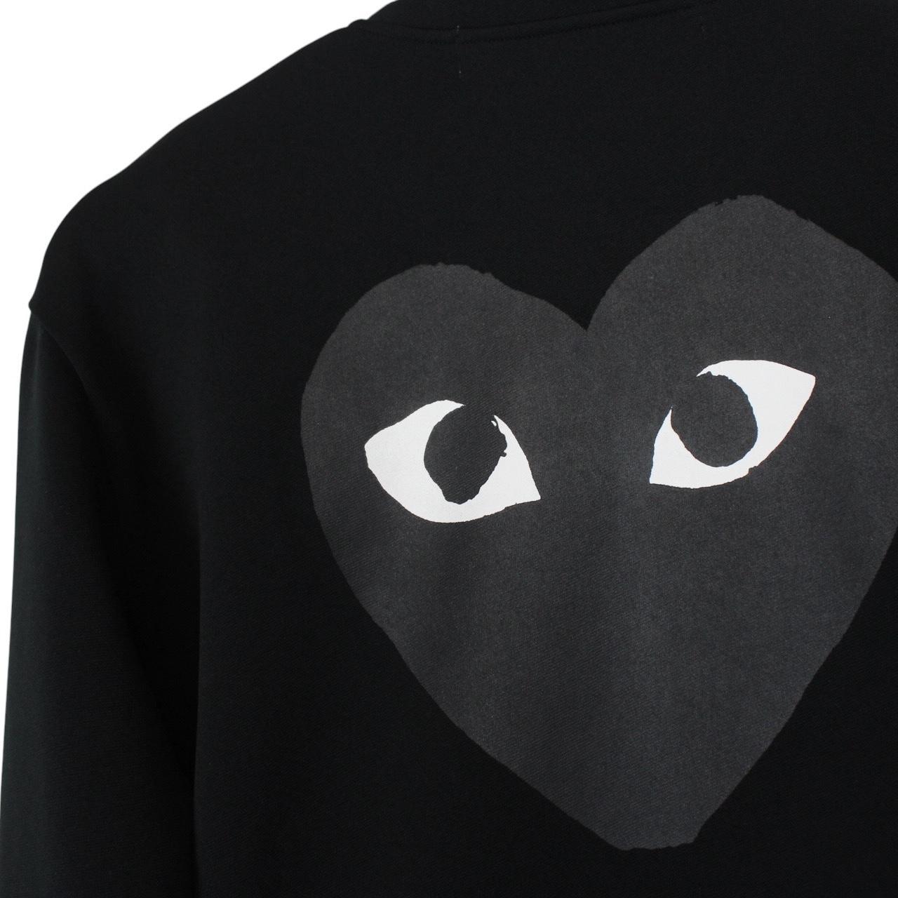 Comme des Garcons PLAY Black Heart Print Full Zip Track Jacket