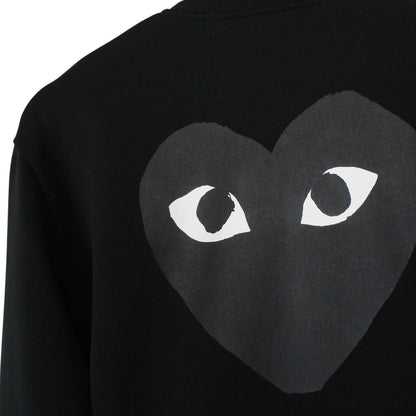 Comme des Garcons PLAY Black Heart Print Full Zip Track Jacket