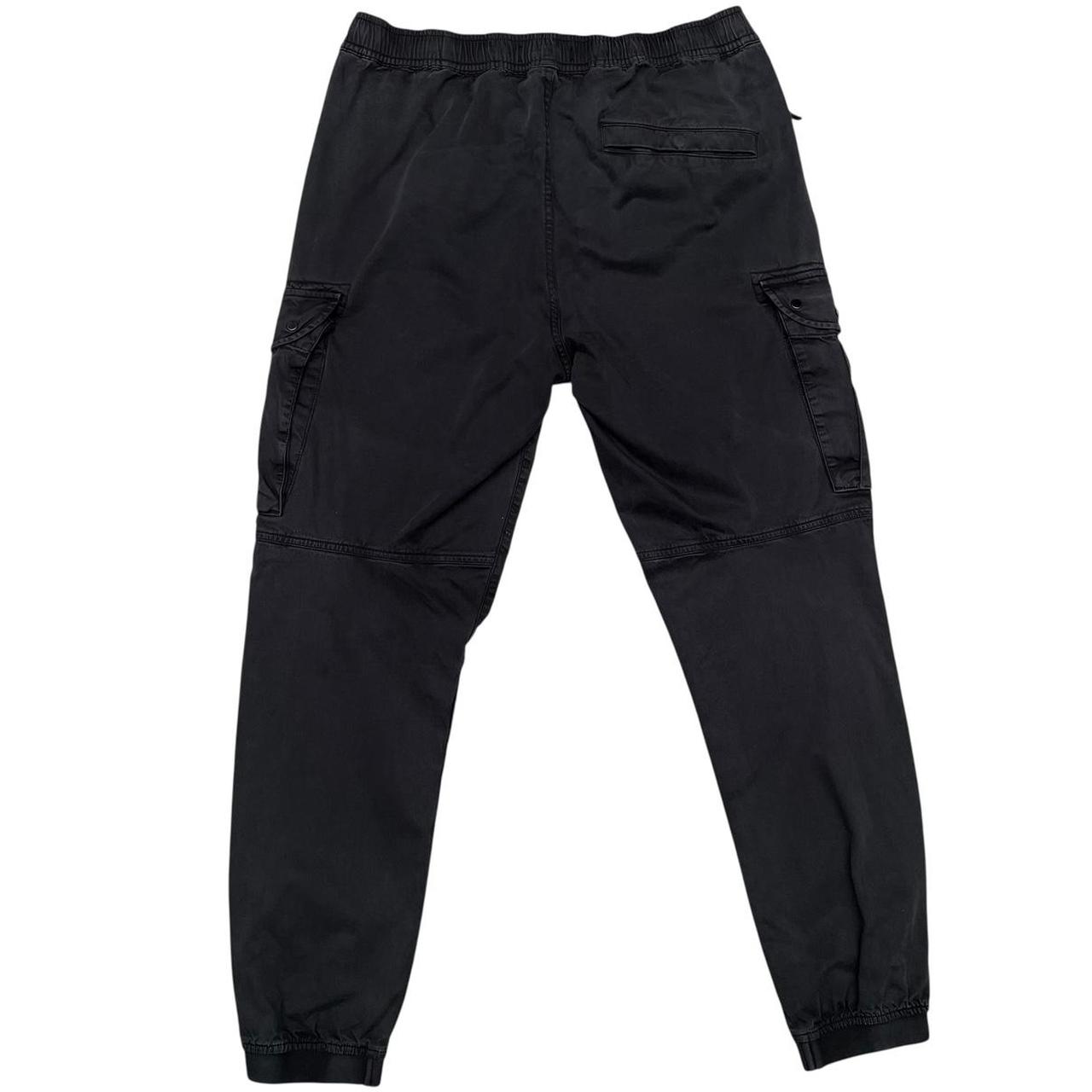 Stone Island AW 2021 Black RE-T Fit Cargo Trousers
