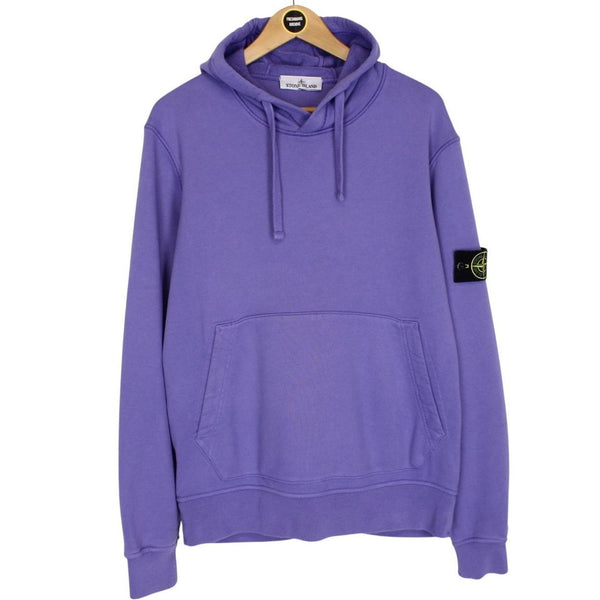 Stone Island SS 2024 Purple Cotton Hoodie Jumper
