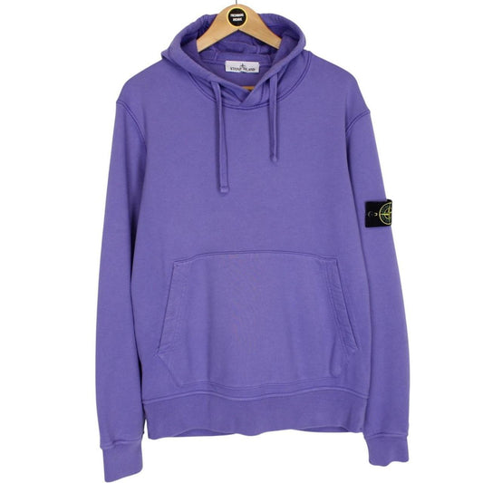 Stone Island SS 2024 Purple Cotton Hoodie Jumper