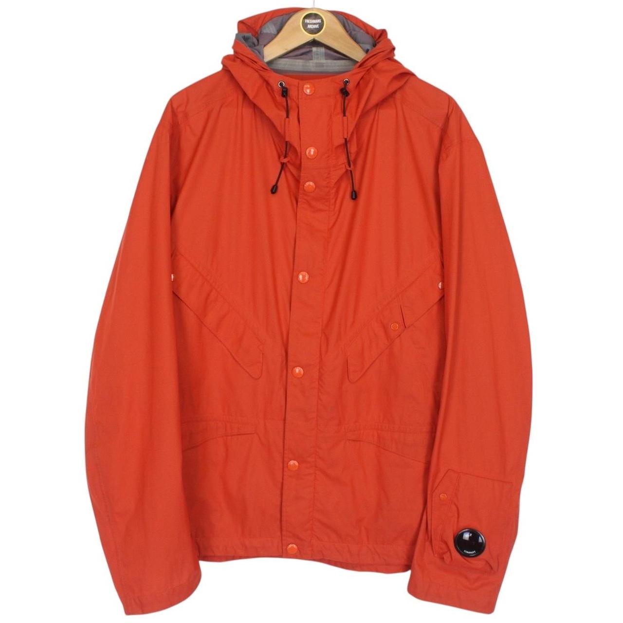 CP Company Orange Full Zip La Mille Nylon Goggle Jacket
