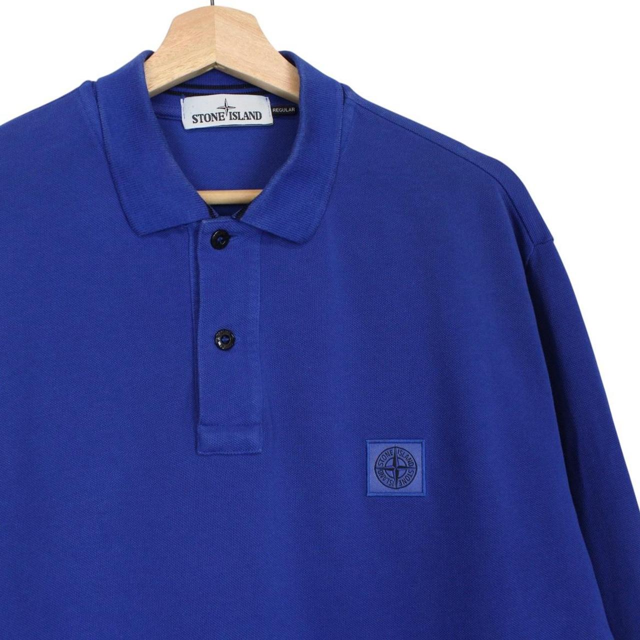 Stone Island AW 2016 White Long Sleeve Compass Polo Shirt