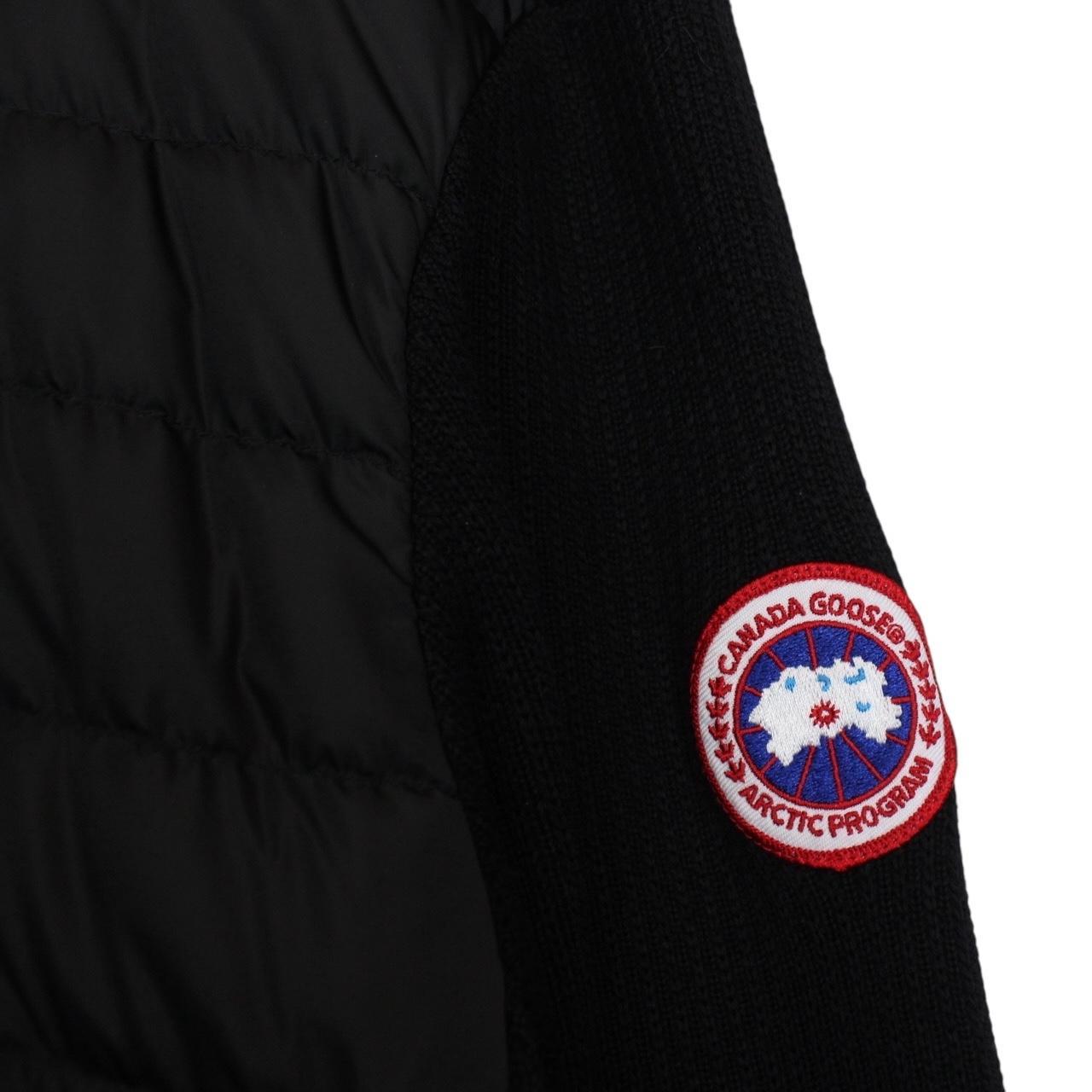 Canada Goose Black HyBridge Wool Knit Down Jacket
