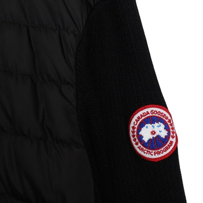 Canada Goose Black HyBridge Wool Knit Down Jacket