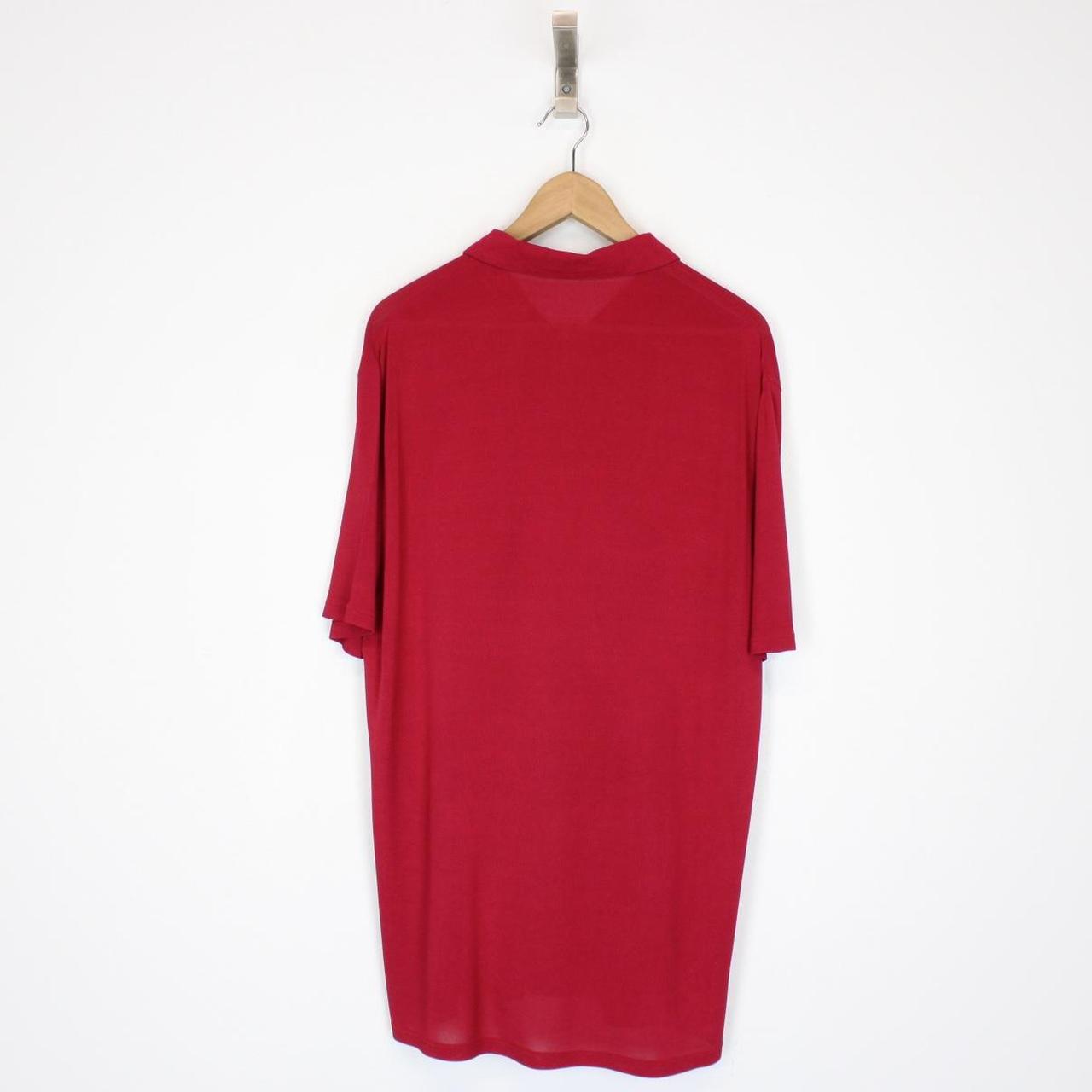 Vintage Prada Sport Red Short Sleeve Cotton Polo Shirt