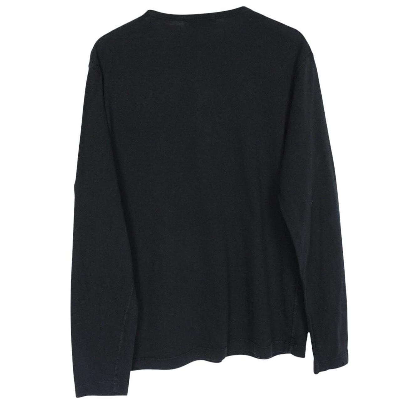 Stone Island SS 2018 Black Long Sleeve Compass T-Shirt