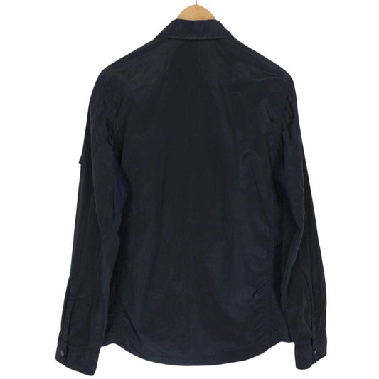 Stone Island SS 2018 Navy Blue Full Zip Nylon Metal Overshirt Jacket