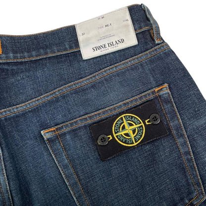 Stone Island AW 2018 Navy Blue RE-T Fit Denim Jeans
