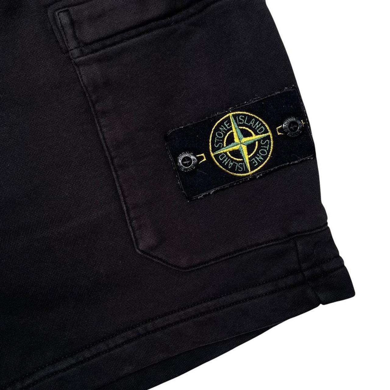 Stone Island AW 2020 Black Cotton Jogger Shorts