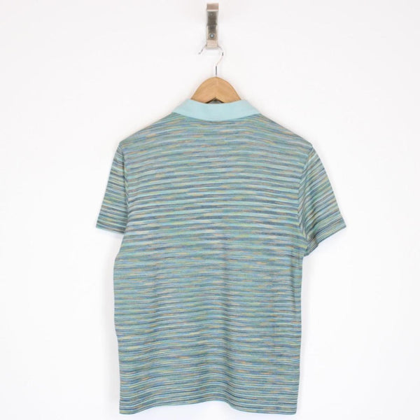 Missoni Multicoloured Striped Short Sleeve Cotton Polo Shirt