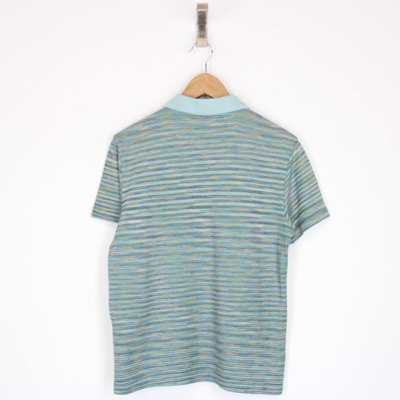 Missoni Multicoloured Striped Short Sleeve Cotton Polo Shirt