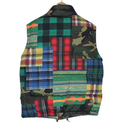 Polo Ralph Lauren Multicoloured Patchwork Down Gilet / Bodywarmer