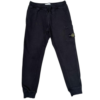 Stone Island Black Cotton Tracksuit Bottoms / Joggers