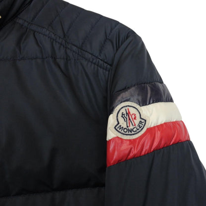 Moncler Chamonix Navy Blue Full Zip Down Jacket