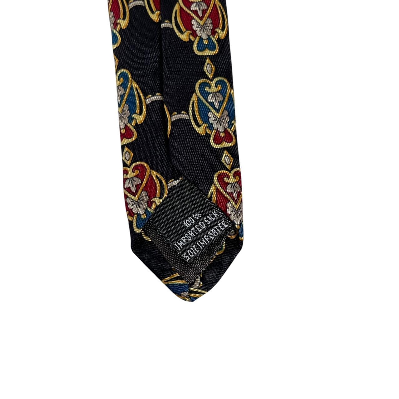 Vintage Christian Dior Multicoloured Silk Tie