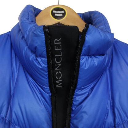 Moncler Grenoble Canmore Blue and Black Full Zip Down Jacket
